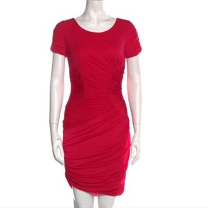 Halston Heritage ruched sheath dress